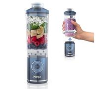 Ninja Blast Max, Batidora portátil + Twist & Go, batido personal, mezcla, trituración de hielo, 3 programas, recipiente extraíble de 22 onzas, apto para lavavajillas, a prueba de fugas, azul marino