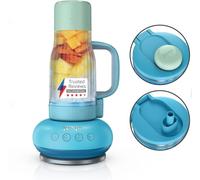 Ninja BlendBoss - Batidora personal con vaso portátil, vaso de viaje extraíble, 3 modos preestablecidos automáticamente, frambuesa azul DB351UKBL