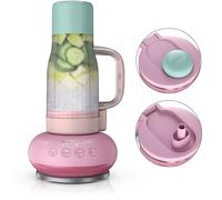 Ninja Blendboss - Batidora personal para batidos y bebidas congeladas, taza de viaje de 25 onzas con tapa a prueba de fugas, boquilla para beber y popote extraíble, tecnología Auto-iQ | DB351PK1BRN