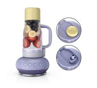 Ninja Blendboss exprimidor personal para licuados y bebidas congeladas, 670 ml, taza de viaje con tapa a prueba de fugas, apertura para beber y pajita extraíble, tecnología iQ automático, 1200