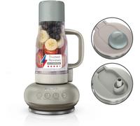 Ninja BlendBoss Licuadora con Vaso Portátil, Licuadora Personal con Vaso de Viaje Extraíble, 3 Modos Preestablecidos Automáticos, Stone DB351UKST