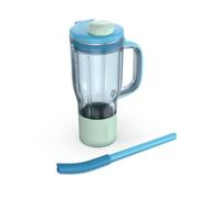 Ninja BlendBoss, Vaso Batidora de Viaje con Tapa, Frambuesa Azul | Para Batidora Ninja BlendBoss, Apto para Portavasos, Tapa con Boquilla y Pajita Extraíble, Apto Lavavajillas - BXSKDB324LSBL