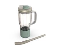 Ninja BlendBoss, Vaso Batidora de Viaje con Tapa, Piedra | Para Batidora Ninja BlendBoss, Apto para Portavasos, Tapa con Boquilla y Pajita Extraíble, Apto Lavavajillas - XSKDB324LSST