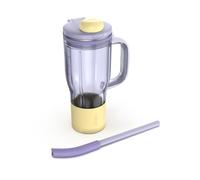 Ninja BlendBoss vaso de viaje con tapa, compatible con la batidora Ninja BlendBoss, apto para portavasos, tapa con boquilla y pajita extraíble, apto para el lavavajillas, lavanda XSKDB324LSPR