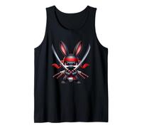 Ninja Bunny Samurai Guerrero Cutie Camiseta sin Mangas