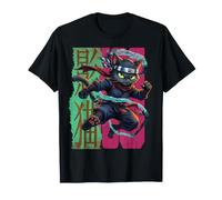 Ninja Cat Anime Kawaii Shinobi Regalo para Adolescentes Niños Camiseta