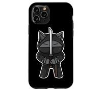 Ninja Cat Swordfighter Kawaii Artes Marciales Karate Ninjutsu Carcasa para iPhone 11 Pro