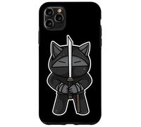 Ninja Cat Swordfighter Kawaii Artes Marciales Karate Ninjutsu Carcasa para iPhone 11 Pro MAX