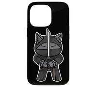 Ninja Cat Swordfighter Kawaii Artes Marciales Karate Ninjutsu Carcasa para iPhone 13 Pro