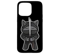 Ninja Cat Swordfighter Kawaii Artes Marciales Karate Ninjutsu Carcasa para iPhone 15 Pro MAX