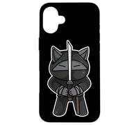 Ninja Cat Swordfighter Kawaii Artes Marciales Karate Ninjutsu Carcasa para iPhone 16 Plus