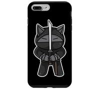 Ninja Cat Swordfighter Kawaii Artes Marciales Karate Ninjutsu Carcasa para iPhone 7 Plus/8 Plus
