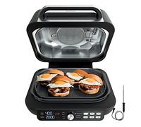 Ninja - Combinación de parrilla y plancha Foodi Smart XL Pro IG651 para interiores 7 en 1, se puede usar abierta o cerrada, con plancha, freír al aire, deshidratar y más, parrilla Pro Power, plancha