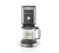 Ninja CREAMi Deluxe Heladera multifunción con 2 tarrinas, 10 programas, prepara Helado, Gelato, Sorbete, Yogur congelado, Batido, Granizado y más, opción de 2 sabores en 1, en plateado, NC502EU