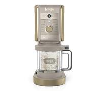 Ninja CREAMi Deluxe, Heladera Multifunción con 2 Tarrinas, Piedra/Dorado | 10 Programas, Prepara Helado, Gelato, Sorbete, Yogur Congelado, Batido, Granizado, Opción de 2 Sabores en 1 - NC502EUSTGD