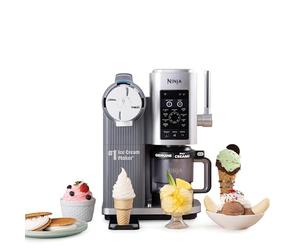 Ninja CREAMi Swirl - Máquina para hacer helados y porciones suaves, sorbete, batido, yogur congelado, programa bajo en calorías y más, 13 en 1, mango suave y (2) pintas CREAMi Swirl de 16 onzas, para