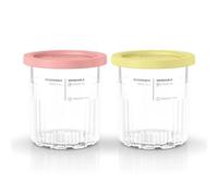 Ninja Creami XSKPNTLD2EUUK - Juego de 2 recipientes para helados de lujo, compatibles con la máquina de helados Deluxe, accesorio original de Creami, sin BPA, aptas para lavavajillas, tapas de