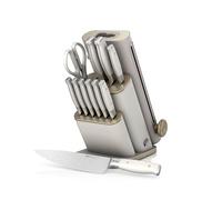 Ninja de cuchillos de 13 piezas Ninja StaySharp con afilador extraíble - Piedra y dorado NK3201EUUKSD1