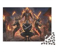 Ninja de Sombra Llameante Puzzle 1000 Piezas Adultos Y Niños,Reto,Anti-estrés,Deco Pared,Regalo Ideal,Premium,Cartón,14 Años+,Rompecabezas,Desafío,Relax,Educativo 38x26cm