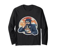 Ninja Eating Ramen Noodles Lover Traditional Japanese Art Manga Larga