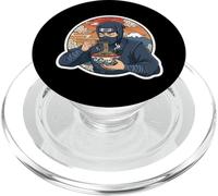 Ninja Eating Ramen Noodles Lover Traditional Japanese Art PopSockets PopGrip para MagSafe