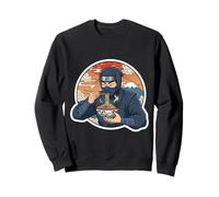 Ninja Eating Ramen Noodles Lover Traditional Japanese Art Sudadera