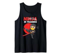 Ninja en Entrenamiento Genial para niños Guerreros de Artes Marciales Camiseta sin Mangas