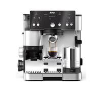 Ninja ES501EU Luxe - Cafetera Espresso Essential con Molinillo Integrado y Espumador de Leche, 9 Bar, 2L, Granos de Café, Negro/Acero Inoxidable, 1650W