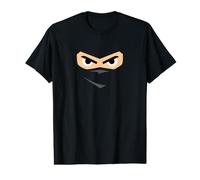 Ninja Eyes & Face in The Shadows Halloween Party Costume Camiseta gráfica económica