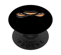 Ninja Eyes & Face in The Shadows Halloween Party Costume PopSockets PopGrip Adhesivo