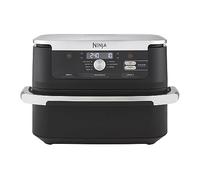 Ninja Foodi FlexDrawer Freidora de aire con compartimento doble, 10,4 l, 7 en 1, no usa aceite, con divisor de cestas extraíble, piezas antiadherentes y aptas para lavavajillas, en negro, AF500EU