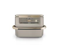 Ninja Foodi FlexDrawer Freidora de aire con compartimento doble, 10,4 l, no usa aceite, con divisor de cestas extraíble, piezas antiadherentes y aptas para lavavajillas, piedra dorada AF500EUSD