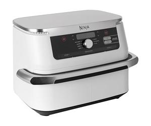 Ninja Foodi FlexDrawer, Freidora de Aire con Zona Flex, Blanco | 7 Funciones de Cocción y Divisor Extraíble, Capacidad de 10,4 L para Comidas Familiares - AF500EUWH