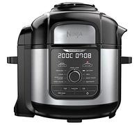 Ninja Foodi MAX OP500UK - Multicocina, 7,5 l con 9 funciones de cocción, cocción a presión, freír al aire, cocción lenta, parrilla y más, acero cepillado y negro, OP500UK