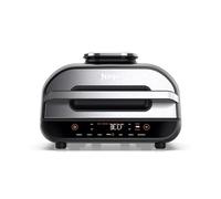 Ninja Foodi MAX Parrilla de interior y Freidora de aire con sensor digital de cocción, 5,7 l, Freír con aire, Parrilla, Asar, Hornear y más, piezas aptas para lavavajillas, en gris y plata, AG551EU