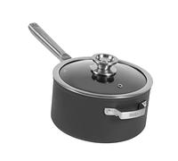 Ninja Foodi ZEROSTICK, Cacerola Apilable de 20 Cm con Tapa, Gris, C50220EU | Antiadherente, Aluminio Anodizado Duro, Apta para Lavavajillas, Horno y Todo Tipo de Cocinas, Incluido Inducción