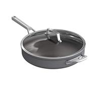 Ninja Foodi ZEROSTICK sartén para saltear de 30 cm duradera, antiadherente, de aluminio anodizado duro, compatible con inducción, apta para lavavajillas y horno hasta 260 °C, en gris, C30130EU.