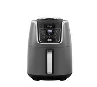 Ninja Air Fryer MAX, Freidora sin Aceite [AF160EU] 6 funciones de cocción, Max Crisp, Asar, Hornear, Recalentar, Deshidratar y Freidora de aire, 5.2 litros, 1750W, Gris/ Negro