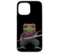 Ninja Frog en una misión secreta para los amantes de los ninjas y el karate Carcasa para iPhone 13 Pro Max