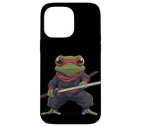 Ninja Frog en una misión secreta para los amantes de los ninjas y el karate Carcasa para iPhone 14 Pro Max