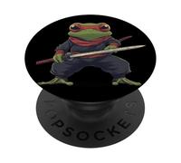 Ninja Frog en una misión secreta para los amantes de los ninjas y el karate PopSockets PopGrip Adhesivo