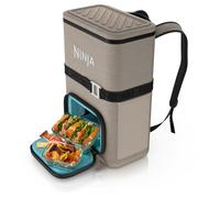 Ninja FrostVault Go para exteriores, mochila nevera de 17 litros con capacidad para 24 latas y Dry Zone Fría, beis abedul FF124EUUKCS