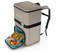 Ninja FrostVault Go para exteriores, mochila nevera de 23 litros con capacidad para 36 latas y Dry Zone Fría, beis abedul FF136EUUKCS