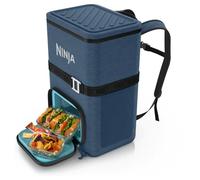 Ninja FrostVault Go para Exteriores, Mochila Nevera de 23 litros con Capacidad para 36 latas y Dry Zone Fría, Azul Marino FF136EUUKNV
