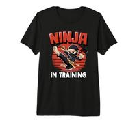 Ninja In Training Party Warrior Boys Girls Camiseta Premium