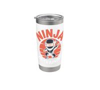 Ninja In Training Party Warrior Boys Girls Kids Vaso térmico de acero inoxidable de doble pared