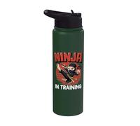 Ninja In Training Party Warrior Boys Girls Stainless Steel Insulated Water Bottle