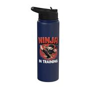 Ninja In Training Party Warrior Boys Girls Stainless Steel Insulated Water Bottle