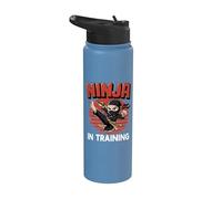 Ninja In Training Party Warrior Boys Girls Stainless Steel Insulated Water Bottle