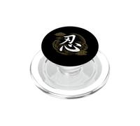 Ninja Kanji Caligrafía Japonesa Cultura Símbolo Japón PopSockets PopGrip para MagSafe